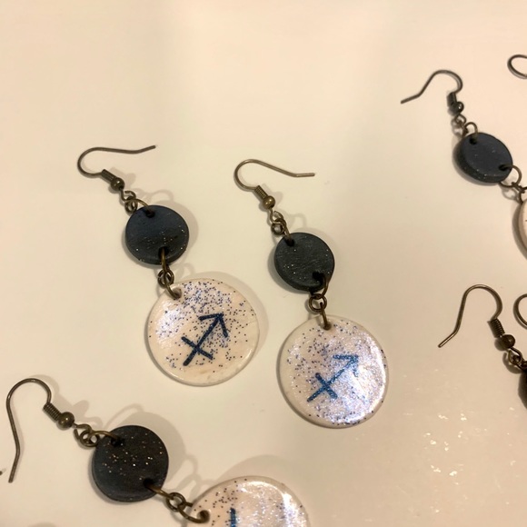 Handmade zodiac earrings - Picture 5 of 6